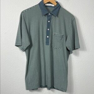Criquet Men's Striped Golf Polo‎ Shirt